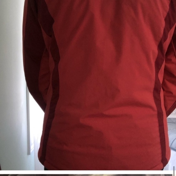RED Women's Columbia Hooded Winter Ski Jacket  Size S/M Waterproof - Picture 7 of 14